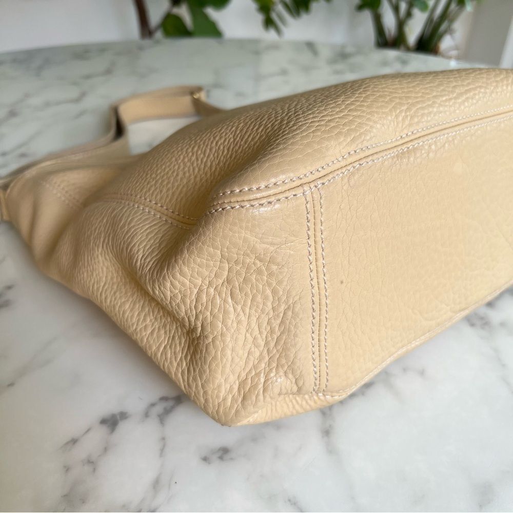 Coach Vintage Sonoma Pocket Shopper Natural Grain Leather Tote Bag Wheat 4920 - Picture 10 of 16